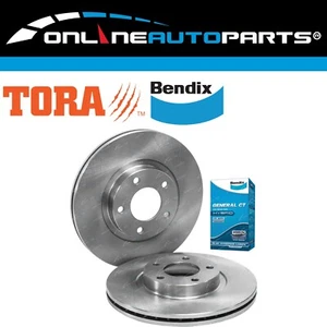 Front Disc Rotor + Bendix Brake Pad Set for Mazda 3 BL 2.2L Diesel 2009~2014 - Picture 1 of 4