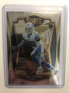 2020 Panini Select Jeff Okudah Premier Level RC #186 - Picture 1 of 2