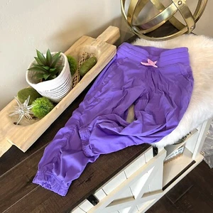 iviva by Lululemon girls Capri Dance Studio joggers Purple Size 7 #93 - Picture 1 of 4