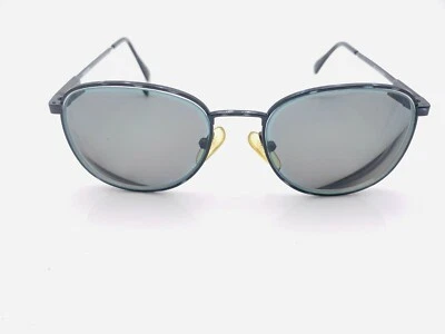 Gafas de sol vintage Bugle Boy B-15 negras grises de metal ovaladas SOLO MARCOS Foto 1 de 4