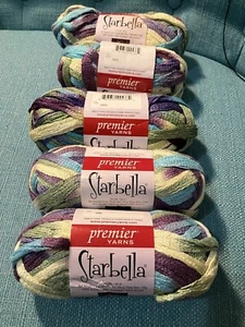 Starbella Premier Yarn Lot Of 5 Wild Hydrangeas - Picture 1 of 9