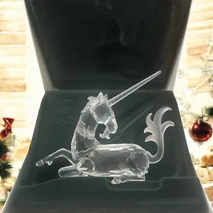 Vintage Swarovski Crystal Large Unicorn Figurine 1996 Annual Edition w/ Box - Picture 1 of 11