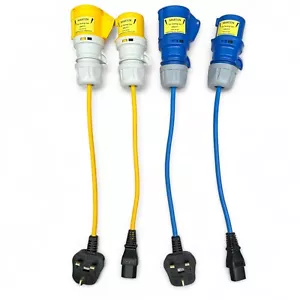 Juego de adaptadores Marten® 110v y 230V 16a para pruebas PAT (Kit de 110 y 230 voltios 16 amperios) - Imagen 1 de 2