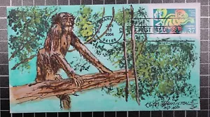 Scott 3832 37 Cents Year Of The Monkey Russ Hamilton Hand Painted FDC 5 Of 20 - Picture 1 of 2