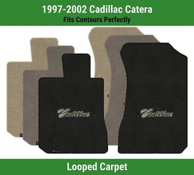 Alfombrillas delanteras Lloyd Classic Loop para Cadillac Catera '97-02 con Cadillac negro sobre bronceado Foto 1 de 4