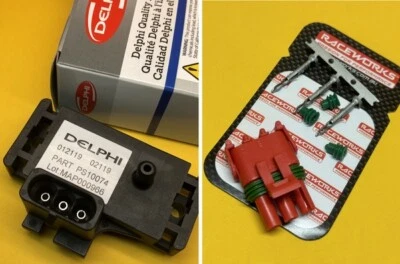 1.05 BAR Universal MAP Sensor + Plug pressure MAP-026 Delphi PS10074 - Image 1 of 4