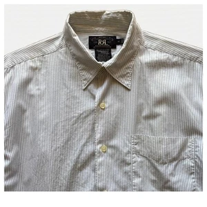 Double RL Multi-Stripe Dress Shirt 3-Star Early Model M Mariana Islands F/S - Picture 1 of 6