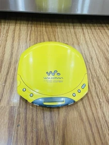 Vintage Yellow Sony Walkman Portable CD Compact Disc Player D-E220 Works - Picture 1 of 4