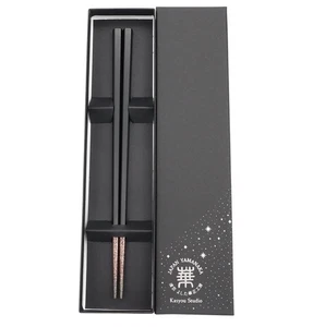 Urushi Healthy Chopsticks Dishwasher Safe (Black / Pentagonal / 22.5cm) - Picture 1 of 6