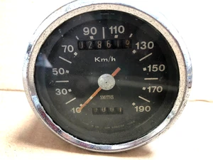 Vintage Rare Genuine smiths Triumph BSA 1970-1974 speedometer Km/h 190 - Picture 1 of 15