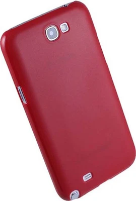 ULTRA SLIM RED PROTEX HARD SHELL CASE COVER FOR SAMSUNG GALAXY NOTE 2 II - Image 1 of 2