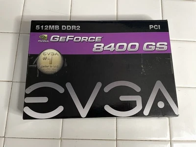 EVGA Nvidia GeForce 8400GS 512MB DDR2, PCI Graphics Card (512-P1-N724-LR) - Image 1 of 4