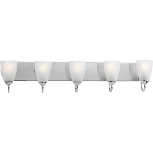 Progress Lighting P2713 Gather 5 Light Bathroom Vanity Light - Chrome - Picture 1 of 12