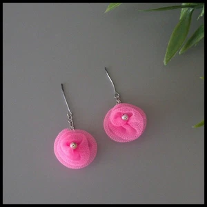 Barbie Romantic Ruffles #1871 Rosa Silber Rarität Ohrringe Vintage 1969 *N NEUWERTIG🎀 - Bild 1 von 4