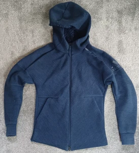 Adidas Hoodie Damen Extra Small Blau ZNE Training Top Kapuze Full Zip - Bild 1 von 12