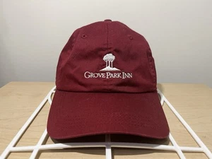 Grove Park Inn Resort Spa Cap Asheville NC Souvenir Golf Mütze Kappe rot Ahead Logo - Bild 1 von 7