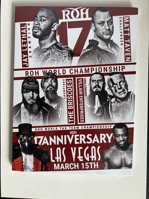 RING OF HONOR WRESTLING ROH 17TH ANNIVERSARY SHOW 2019 DVD AEW WWE  NJPW CMLL - Image 1 of 2