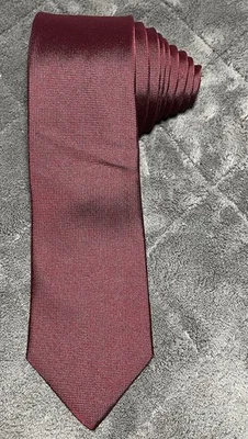 Express Crimson Red Silk Mens Necktie 60”L 2.75”W - Image 1 of 4