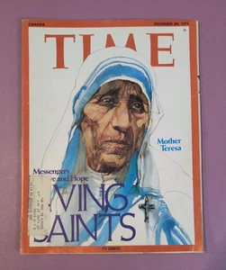 Time Magazine Canada - Dec 29, 1975 - Mother Teresa Living Saints Cover - Picture 1 of 3