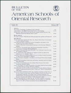 Bulletin of the American Schools of Oriental Research (ASOR) (Number 345, Febr.. - Bild 1 von 1