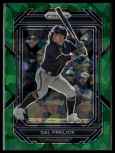 2023 Panini Prizm Sal Frelick Green Ice Prizms Milwaukee Brewers #106 - Picture 1 of 2