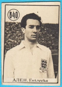 RONNIE ALLEN (England & West Bromwich Albion - WBA) Yugoslav football card 1950s - Picture 1 of 2