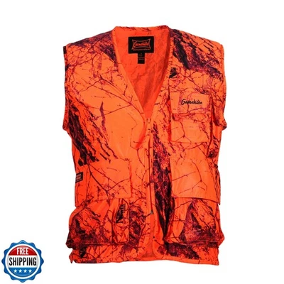 Gamehide unisex adult Hunting Vest, Naked North Orange Camo, Medium US - Image 1 of 2