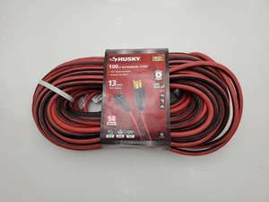 Husky 100 ft. 14 Gauge Medium Duty Indoor/Outdoor Extension Cord - Picture 1 of 4