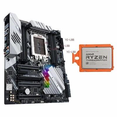 ASUS PRIME X399-A MotherBoard E-ATX + AMD Ryzen Threadripper 1920X 3.50GHz CPU - Image 1 of 4
