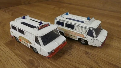 2x Vintage Corgi High Speed Van Ambulance Diecast for Restoration different base - Image 1 of 4