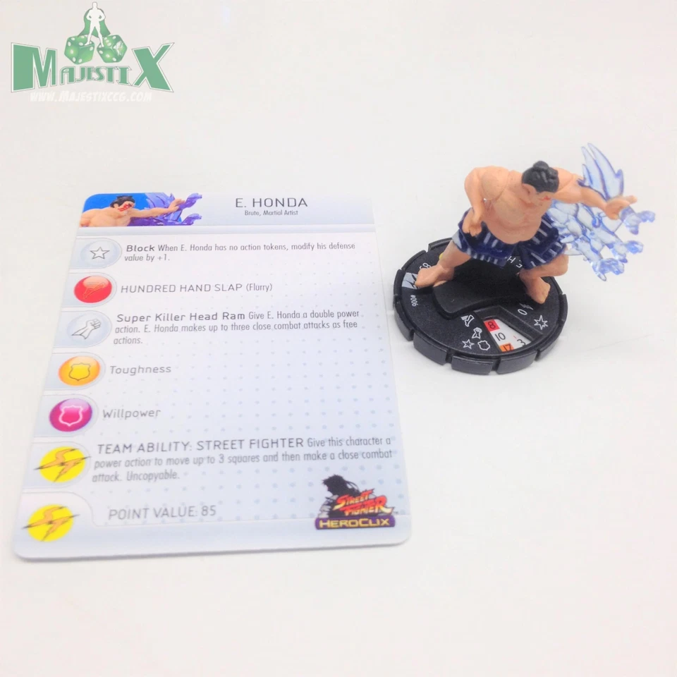Heroclix Street Fighter Set E. Honda #006 ¡Figura común con tarjeta! Foto 1 de 1