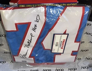 TRISTAR HIDDEN TREASURES BRUCE MATTHEWS HOF AUTHENTIC AUTOGRAPHED NFL JERSEY - Picture 1 of 3