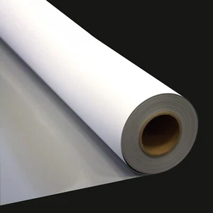 38"x150 ft. Película mate enrollable de polipropileno (PP) posterior plateada eco-solvente 9,8 mil - Imagen 1 de 6