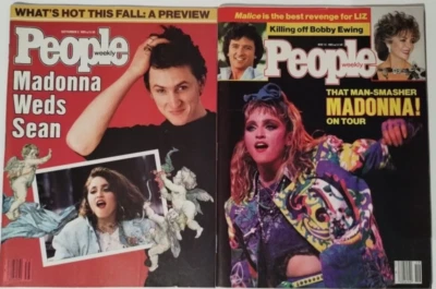 MADONNA MAGAZINE PEOPLE US SEPTEMBER 2nd and MAY 13th 1985 Virgin Tour Promo Era - Image 1 of 4