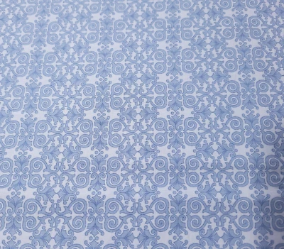 Life is Beautiful POR Helen Stubbings Gallo Rojo Azul Floral Damasco Estampado Foto 1 de 3