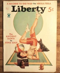 A Machine To End War in Liberty Magazine Nikola Tesla February 9 1935 - Picture 1 of 5