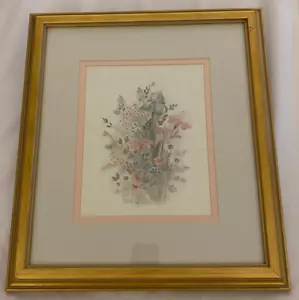 Mary Bertrand Signed #165/2900 Framed Floral Water Color "Wild Pickings" 16x18 - Picture 1 of 14