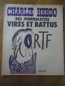 CHARLIE HEBDO N°211 VIOLENCE PRESSE JOURNALISTE ORTF REISER CABU 2 dec 1974  - Picture 1 of 1