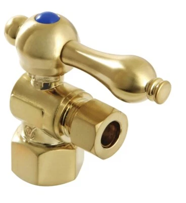 Kingston Cc43107 Vintage Quarter Turn Valve 1/2inch Fip X 3/8inch Compression - Image 1 of 3