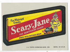 1974 Topps Wacky Packages 10th Series 10 SCARY JANE CANDY nm-/nm