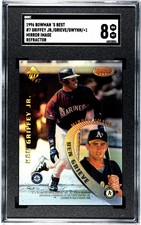 1996 Bowman's Best #7 Griffey Jr./Grieve/Gwynn/Guerrero Mirror Image Refractor