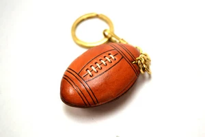 Schlüsselanhänger Rugby Ball/American Football handgefertigt 3D Leder (L) VANCA Japan #56894 - Bild 1 von 9