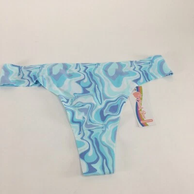 Трусики женские Cheek Boss маленькие светло-голубые стринги/струны - Изображение 1 из 4