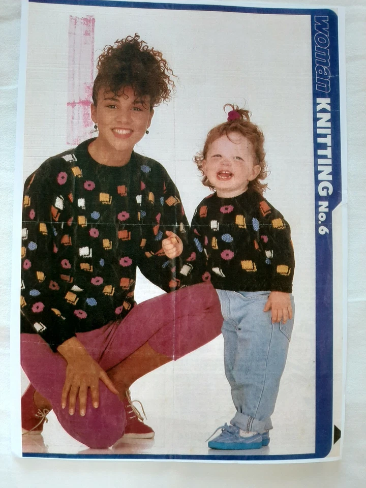 Liquorice Allsorts DK pattern Vintage 80's sizes 18-44 inch chest, 46-112cm