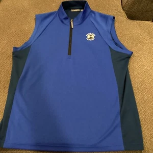 Pebble Beach Golf Links Collection Quarter Zip Vest Mens L Excellent Condition - Picture 1 of 4