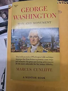 George Washington Man And Monument by Marcus Cunliffe 1958 Vintage Paperback - Foto 1 di 1
