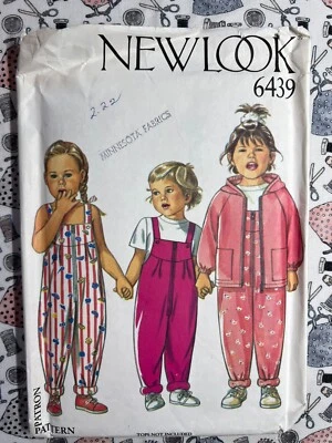 New Look Sewing Pattern 6439 Child's Dungarees & Jacket Size 12 Months-4 FF - Image 1 of 2