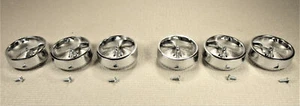 1963 CHEVROLET IMPALA HI-SHINE CHROME REAR TAIL LAMP TRIM BEZEL COMPLETE SET - Picture 1 of 5