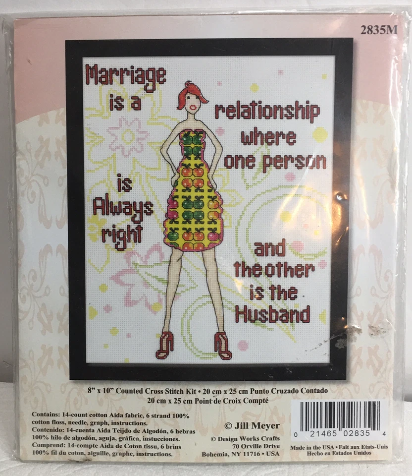 Tobin DW2835 14 Count Counted Cross Stitch Kit 8 by 10-inch Marriage