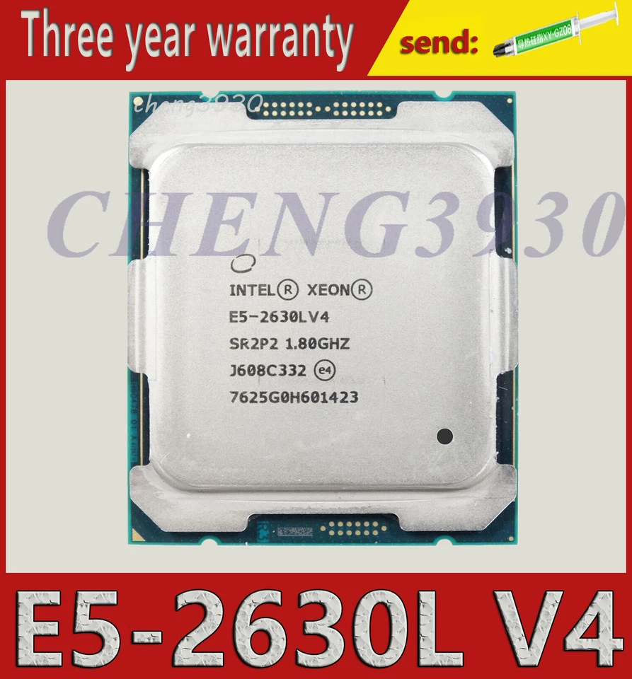 Intel Xeon E5-2630L V4 LGA 2011-3 10-core SR2P2 25M server CPU processor - Image 1 of 1